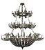 Three-level church chandelier - 11 (40 lights)