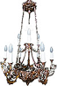 One-level church chandelier - 9003 (9 lights)