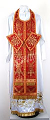 Epitrakhilion set - metallic brocade BG1 (red-gold)