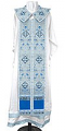 Epitrakhilion set - metallic brocade BG2 (blue-silver)
