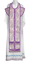 Epitrakhilion set - metallic brocade BG3 (violet-silver)