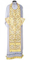 Epitrakhilion set - rayon brocade S2 (white-gold)