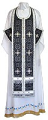Epitrakhilion set - rayon brocade S3 (black-silver)