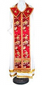 Epitrakhilion set - rayon Chinese brocade (red-gold)