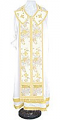 Epitrakhilion set - rayon Chinese brocade (white-gold)