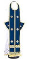 Epitrakhilion set - natural German velvet (blue-gold)