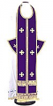 Epitrakhilion set - natural German velvet (violet-gold)