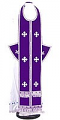 Epitrakhilion set - natural German velvet (violet-silver)