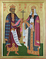 Icon: Holy Great Prince Vladimir and Princess Olga Equal-to-the-Apostles - L