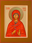 Icon: Holy Martyr Paula the Byzantine - O