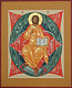 Icon: Christ in Majesty - V (10.2''x12.6'' (26x32 cm))
