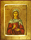 Icon: Holy Martyr Zoe of Atalissa - 3122 (5.5''x7.1'' (14x18 cm))