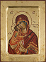Icon of the Most Holy Theotokos the Sweet Kissing - 2779 (5.5''x7.1'' (14x18 cm))