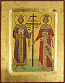 Icon: Holy Equal-to-the-Apostles St. Emperor Constatine and Empress Helen - 2926 (5.5''x7.1'' (14x18 cm))