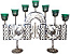 Seven-branch table 2-leg Birds candelabrum Seven-branch table 2-leg Birds candelabrum