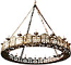 One-layer church chandelier (horos) - Torzhok (16 lights)
