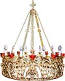 One-layer church chandelier (horos) - Elabouga (10 lights)