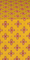 Bishop silk (rayon brocade) (yellow/gold/red)