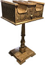 Carved candle support counter