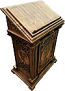 Double carved lectern - S14