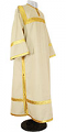 Clergy stikharion - natural linen (white-gold) 