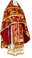 Old-Rite Russian Priest vestments - metallic brocade BG6 (claret-gold)