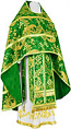 Old-Rite Russian Priest vestments - metallic brocade BG6 (green-gold)