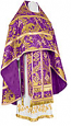 Old-Rite Russian Priest vestments - metallic brocade BG6 (violet-gold)
