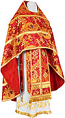 Old-Rite Russian Priest vestments - metallic brocade BG6 (red-gold)