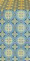 Gornen silk (rayon brocade) (blue/gold)