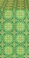 Gornen silk (rayon brocade) (green/gold)