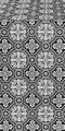 Gornen silk (rayon brocade) (black/silver)