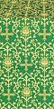 Adamant metallic brocade (green/gold)