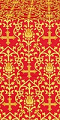 Adamant metallic brocade (red/gold)