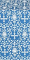 Adamant silk (rayon brocade) (blue/silver)