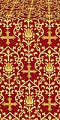 Adamant silk (rayon brocade) (claret/gold)