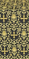 Adamant silk (rayon brocade) (black/gold)