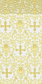 Adamant silk (rayon brocade) (white/gold)