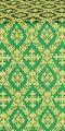 Pochaev metallic brocade (green/gold)