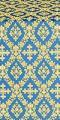 Pochaev silk (rayon brocade) (blue/gold)