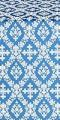 Pochaev silk (rayon brocade) (blue/silver)