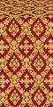 Pochaev silk (rayon brocade) (claret/gold)
