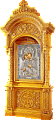 Church kiots: Phanar-2 carved floor icon case (kiot) 