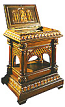 Carved reliquary support table -2