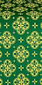 Kostroma metallic brocade (green/gold)