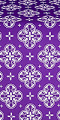 Kostroma metallic brocade (violet/silver)