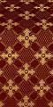 Podolsk silk (rayon brocade) (claret/gold)