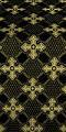 Podolsk silk (rayon brocade) (black/gold)