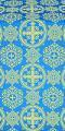 Carpathian silk (rayon brocade) (blue/gold)