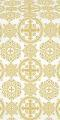 Carpathian silk (rayon brocade) (white/gold)